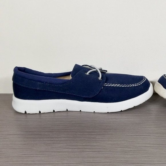 UGG Kids Boy's Anchor Slip on Boat Shoes, Navy Canvas, Little Kid Size 3 US / 33 - Picture 6 of 12